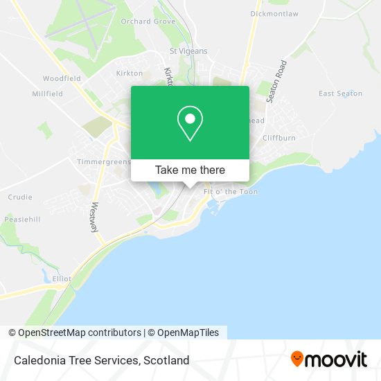 Caledonia Tree Services map