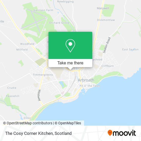 The Cosy Corner Kitchen map