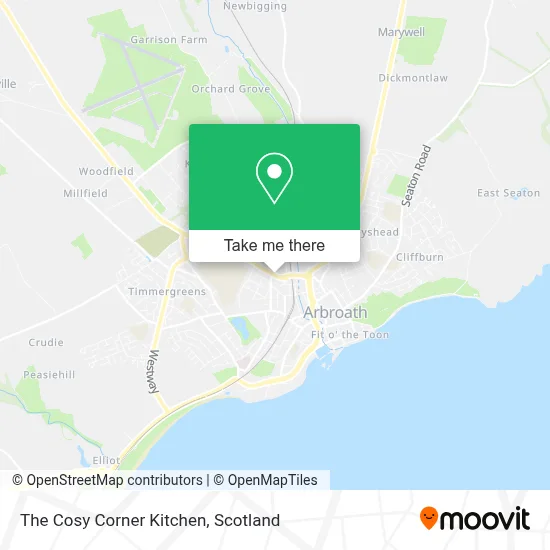 The Cosy Corner Kitchen map