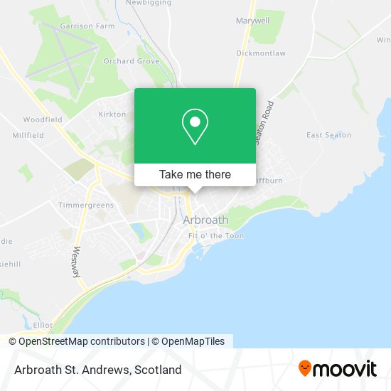 Arbroath St. Andrews map