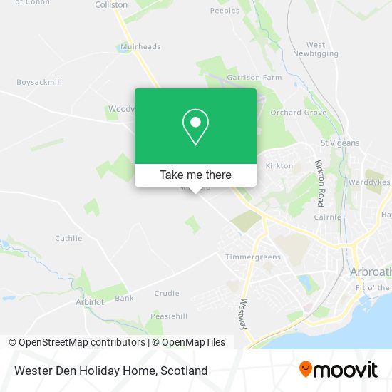 Wester Den Holiday Home map