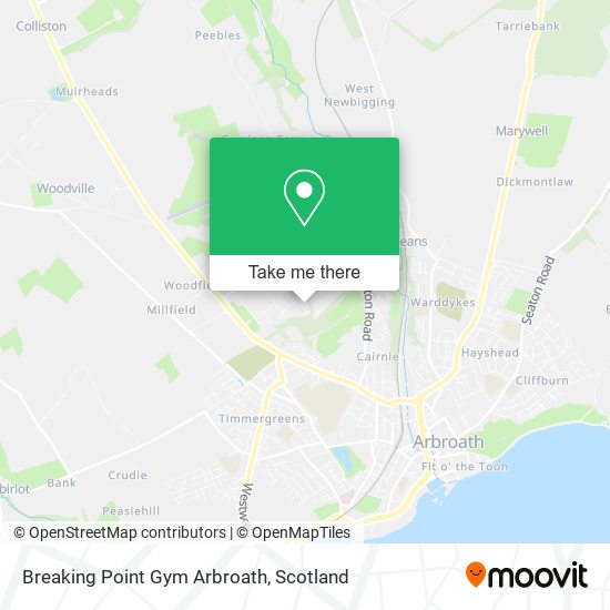 Breaking Point Gym Arbroath map