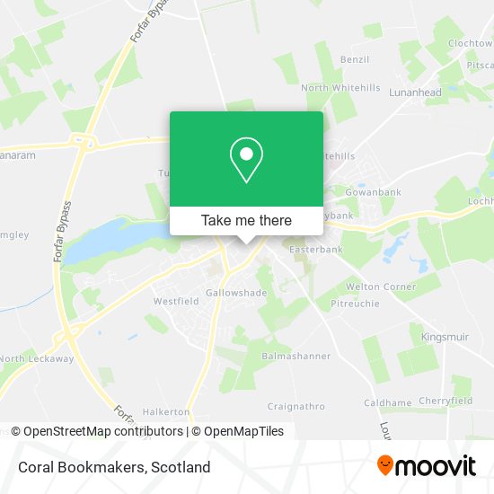 Coral Bookmakers map