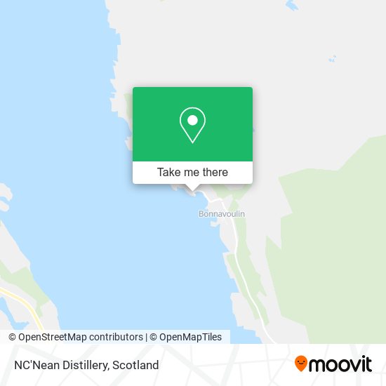 NC'Nean Distillery map