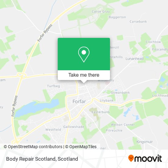 Body Repair Scotland map