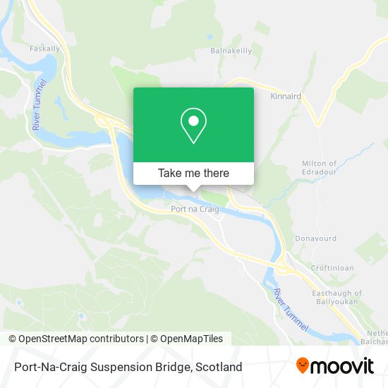 Port-Na-Craig Suspension Bridge map