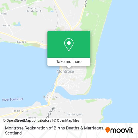 Montrose Registration of Births Deaths & Marriages map