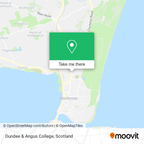 Dundee & Angus College map