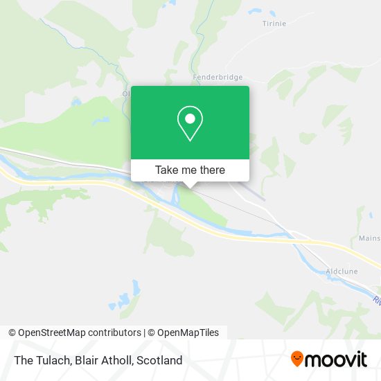 The Tulach, Blair Atholl map