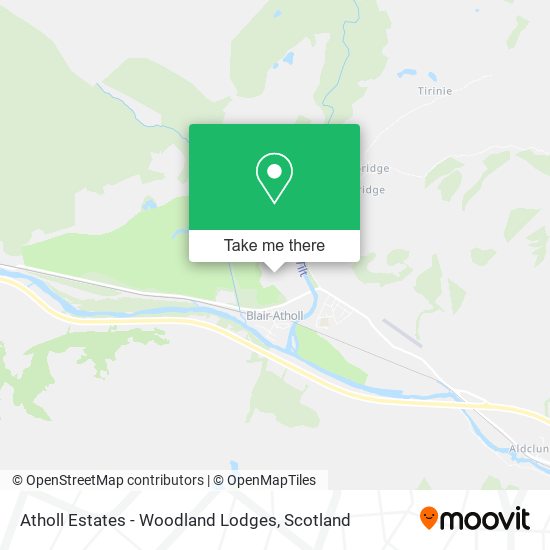 Atholl Estates - Woodland Lodges map