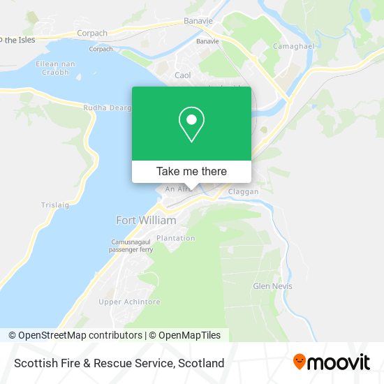 Scottish Fire & Rescue Service map
