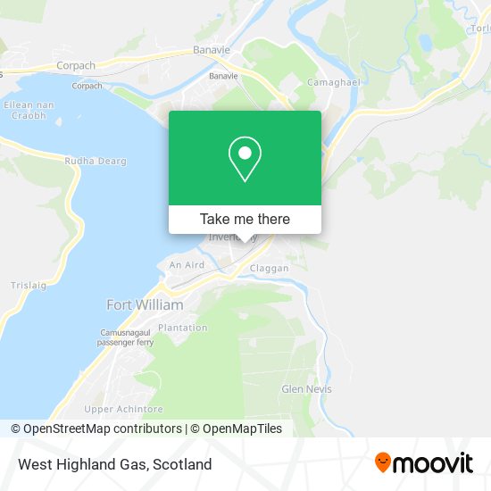 West Highland Gas map
