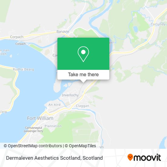 Dermaleven Aesthetics Scotland map