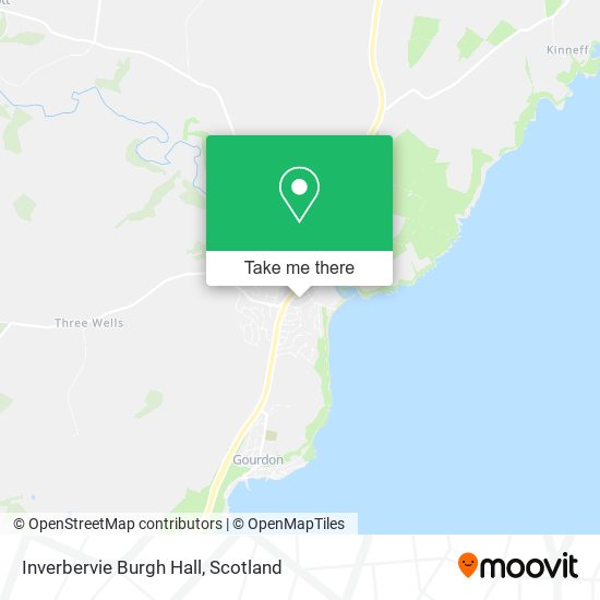 Inverbervie Burgh Hall map