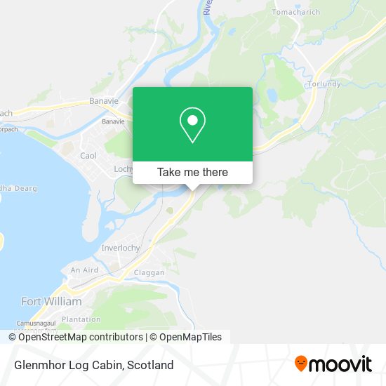 Glenmhor Log Cabin map