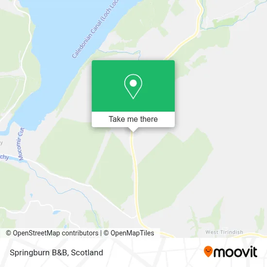 Springburn B&B map