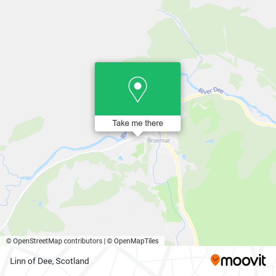 Linn of Dee map