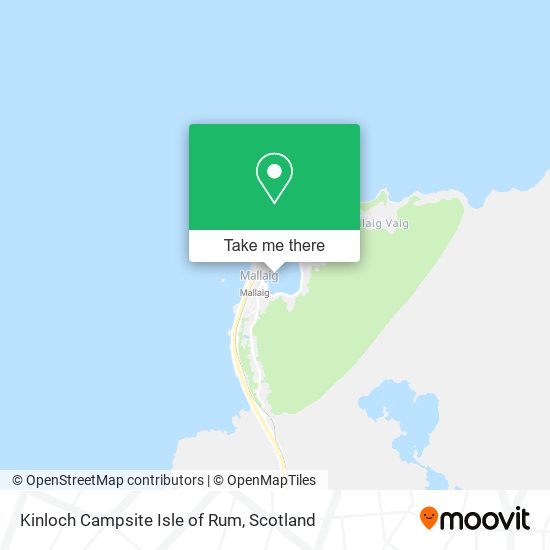 Kinloch Campsite Isle of Rum map