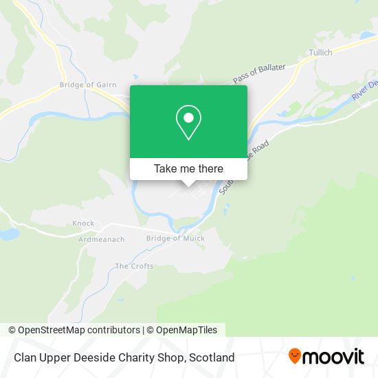 Clan Upper Deeside Charity Shop map