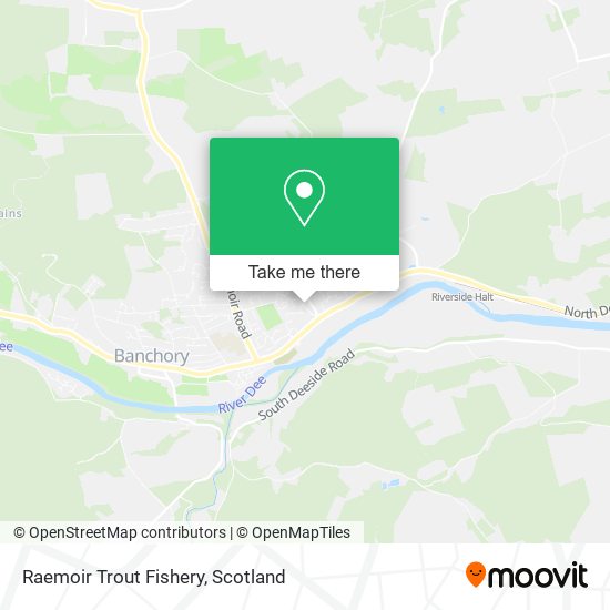 Raemoir Trout Fishery map