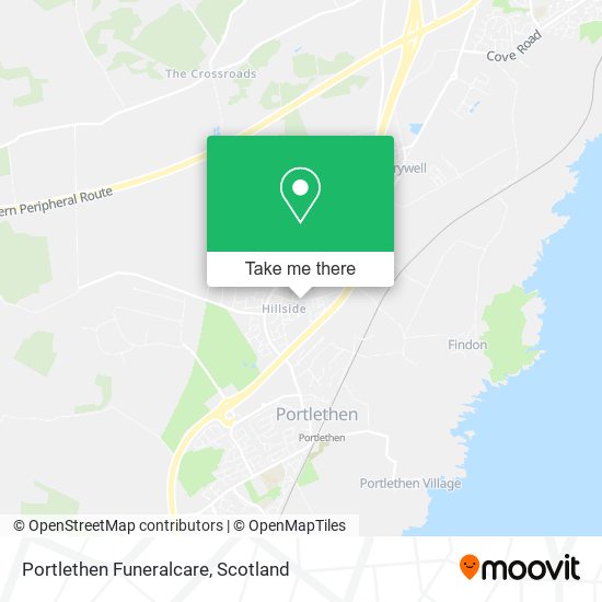 Portlethen Funeralcare map