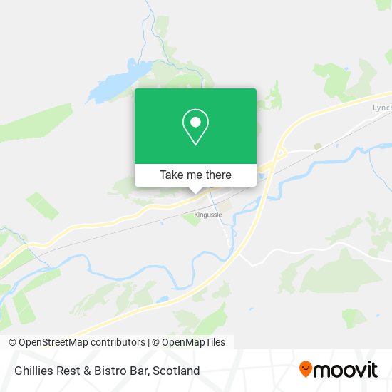Ghillies Rest & Bistro Bar map