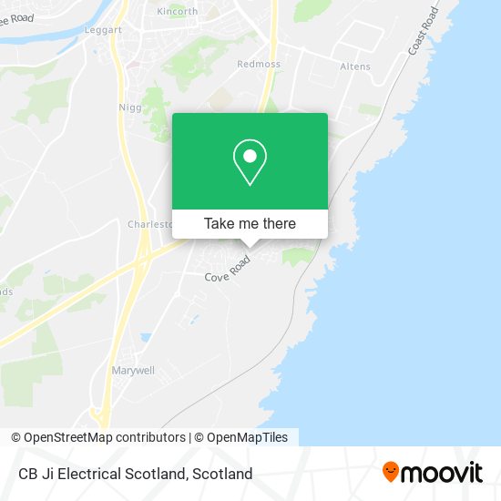 CB Ji Electrical Scotland map