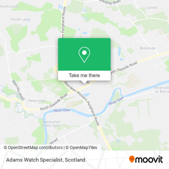 Adams Watch Specialist map