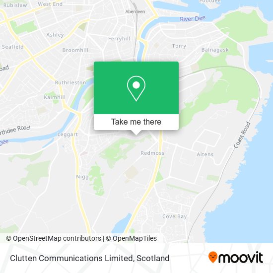 Clutten Communications Limited map