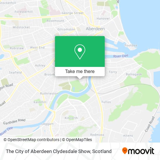 The City of Aberdeen Clydesdale Show map