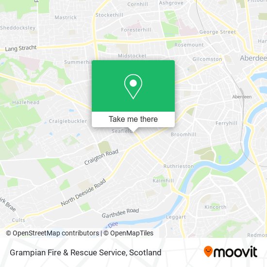 Grampian Fire & Rescue Service map
