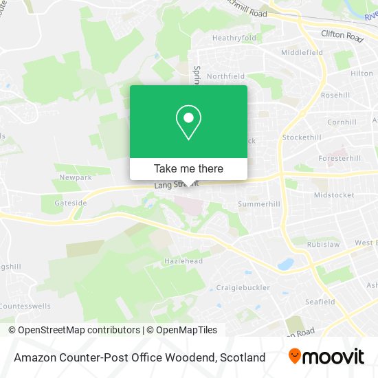 Amazon Counter-Post Office Woodend map