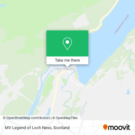 MV Legend of Loch Ness map