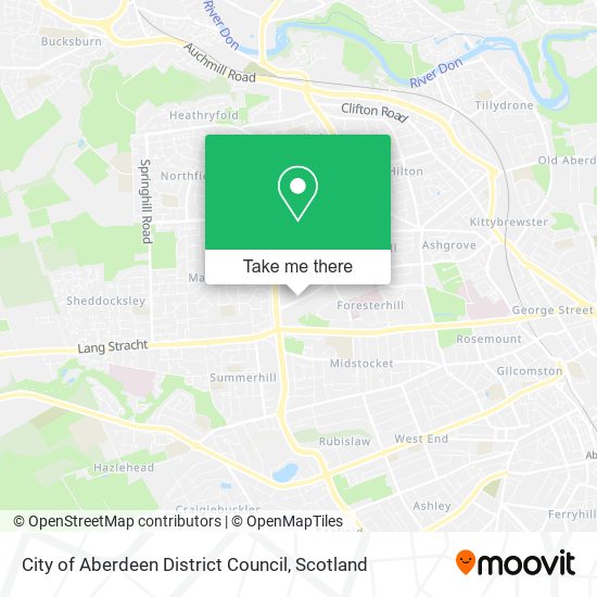 City of Aberdeen District Council map