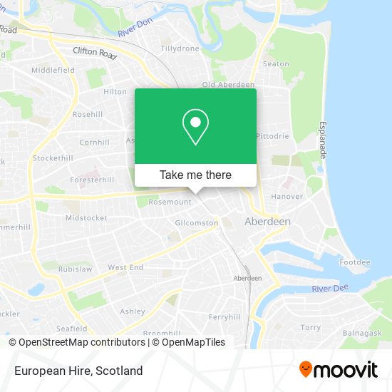 European Hire map