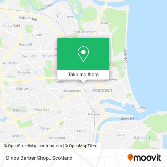 Dinos Barber Shop. map