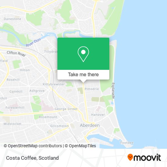 Costa Coffee map