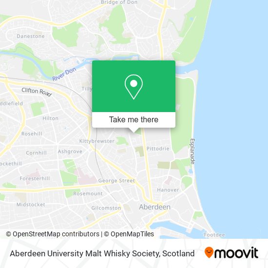 Aberdeen University Malt Whisky Society map