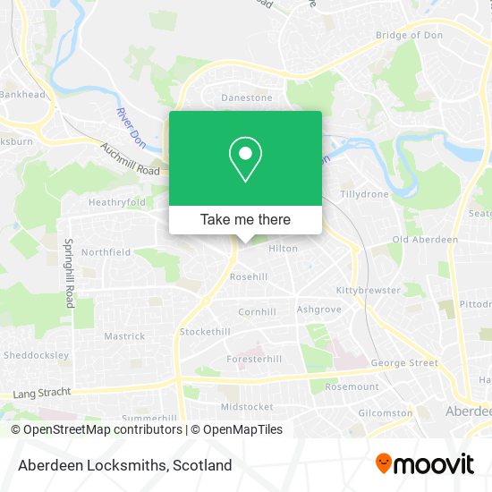 Aberdeen Locksmiths map