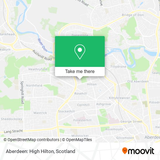 Aberdeen: High Hilton map