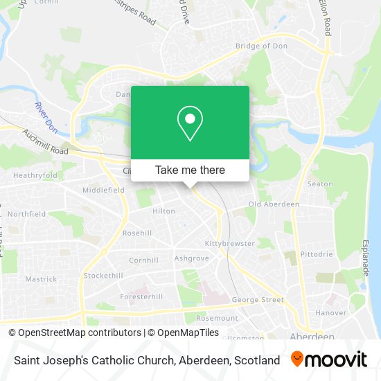 Saint Joseph's Catholic Church, Aberdeen map