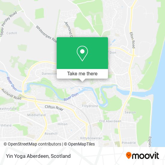 Yin Yoga Aberdeen map