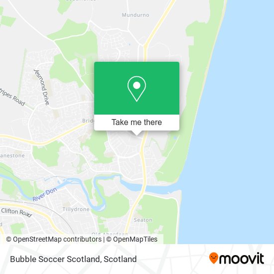 Bubble Soccer Scotland map