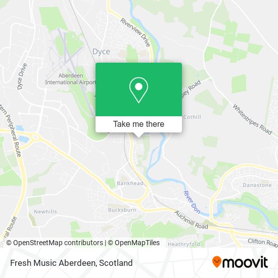 Fresh Music Aberdeen map