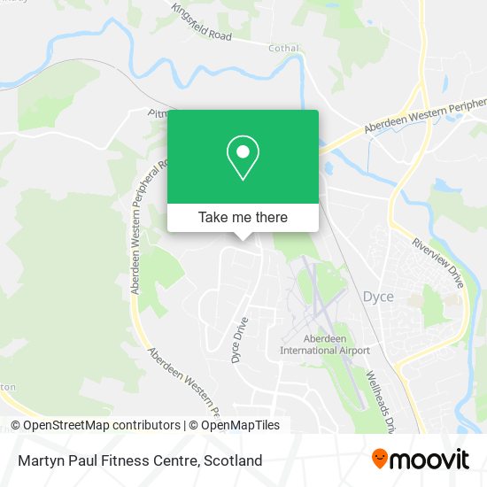 Martyn Paul Fitness Centre map