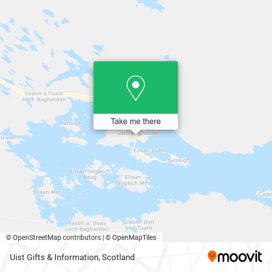 Uist Gifts & Information map