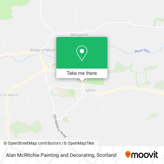 Alan McRitchie Painting and Decorating map