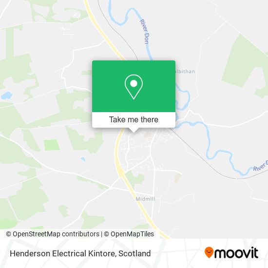 Henderson Electrical Kintore map