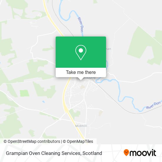 Grampian Oven Cleaning Services map