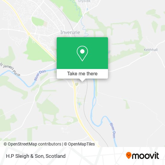 H.P Sleigh & Son map